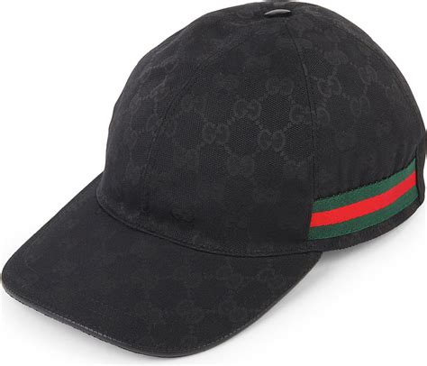 mens black gucci cap|black gucci hat men.